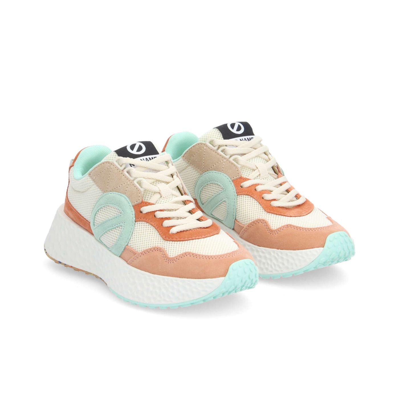 CARTER JOGGER W - SUEDE/RENO/SUED - MELON/BLANC CASSE/TURQUOISE